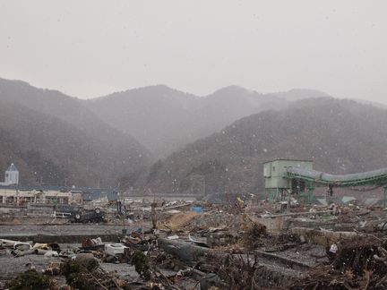 東北某市の被災地画像